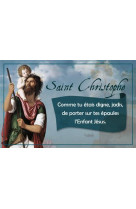 Cartes saint christophe, protecteur des voyageurs par lot de 20 ex