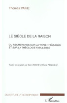 Le siècle de la raison