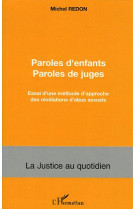 Paroles d'enfants paroles de juges