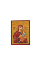 Notre dame du perpetuel secours - icone doree a la feuille 12x9,6 cm -  872.63