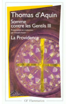 Somme contre les gentils iii - vol03 - la providence