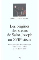 Les origines des surs de saint-joseph au xviie siecle