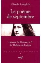 Le poème de septembre