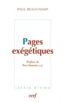 Pages exegetiques