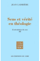 Sens et vérité en théologie