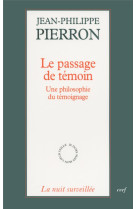 Le passage de témoin