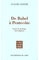 De babel à pentecôte