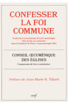 Confesser la foi commune