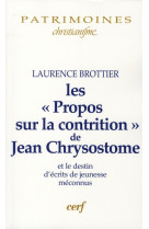 Les propos sur la contrition de jean chrysostome