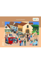 Puzzle kato la joie du dimanche - puzzle de 285 pieces, dimensions 46.2x32.6cm