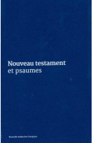 Nouveau testament et psaumes - couverture vinyle bleue