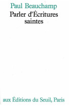 Parler d'ecritures saintes