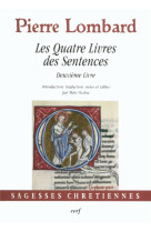 Les quatre livres des sentences - deuxième livre