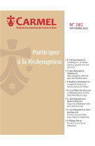 Revue carmel - participer a la redemption : carmel 181