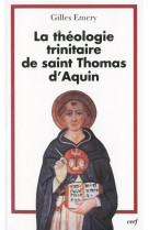 La theologie trinitaire de saint thomas d'aquin