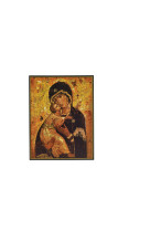 Vierge de tendresse de vladimir - icone classique 13,8x10,6 cm - 134.72