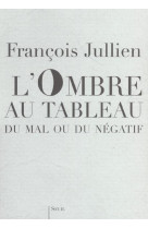 Sciences humaines (h.c.) l'ombre au tableau. du mal ou du negatif