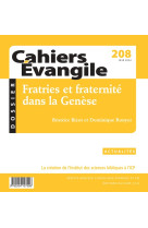 Cahiers evangile 208 - fratries et fraternite dans la genese