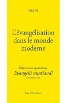 L'évangélisation dans le monde moderne 