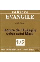 Cahiers evangile - lecture de l'evangile selon saint marc (1/2)