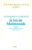 La foi de maïmonide