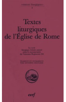 Textes liturgiques de l'église de rome