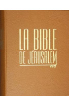 Bible de jerusalem - cuir havane sous coffret