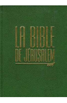 Bible de jerusalem - cuir vert bouteille