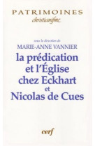 La prédication et l'église chez maître eckhart etnicolas de cues