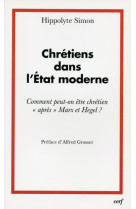 Chretiens dans l'etat moderne