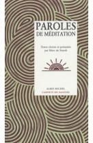 Paroles de méditation