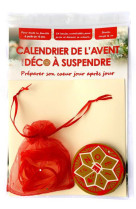 Calendrier de l'avent rouge & or