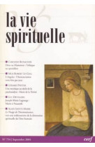 La vie spirituelle numéro 754 septembre 2004