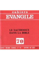 Ce-70. le sacerdoce dans la bible