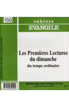 Ce-100. les premières lectures du dimanche du temps ordinaire