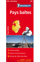 Carte nationale pays baltes / baltische landen