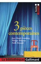 3 pieces contemporaines