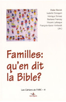 Familles: qu'en dit la bible?