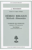 Hebreu biblique corrige des exercices