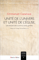 Unite de l univers et unite de l eglise une lecture de la su