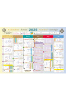 Calendrier familial catholique romain 2025 grand format