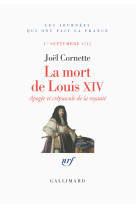 La mort de louis xiv