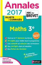 Annales brevet 2017 - maths - corrigé