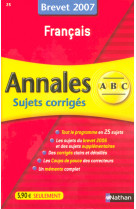 Annal abc suj brevet francais