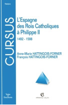 L'espagne des rois catholiques à philippe ii