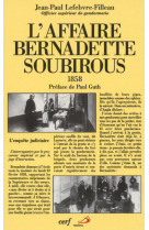 L'affaire bernadette soubirous