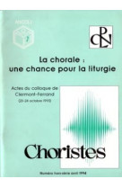 La chorale : une chance pour la liturgie