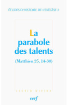 La parabole des talents (matthieu 25, 14-30)