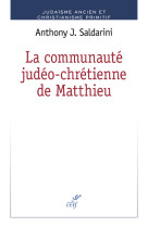 La communaute judeo-chretienne de matthieu