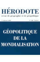 Hérodote numéro 108 - géopolitique en montagnes